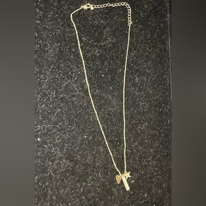 Minimalist TAI Dainty Gold Necklace with Heart and Star